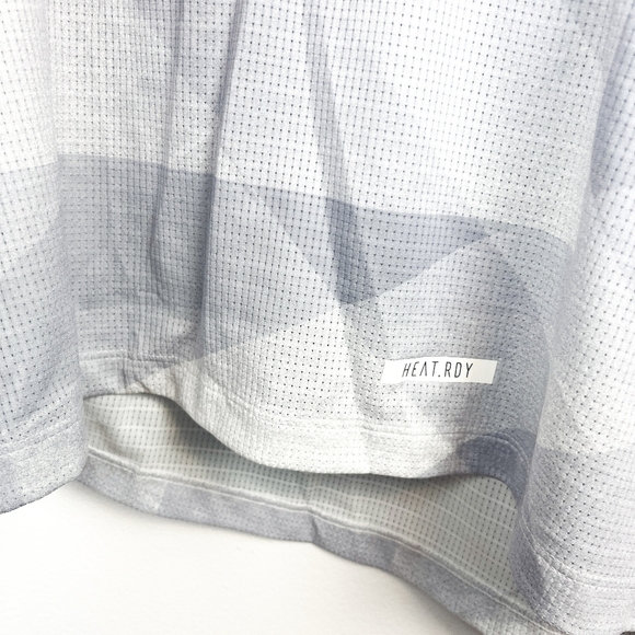 Adidas White Grey & Pink Racerback Athletic Top with Built-In Sports Bra - Picture 9 of 12